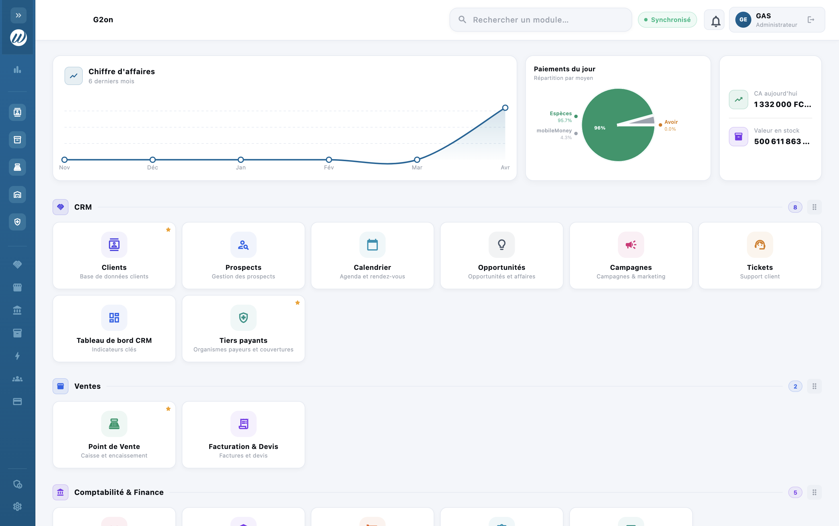 WortisERP Dashboard